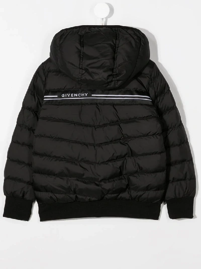 Shop Givenchy Quilted Down Jacket In Black