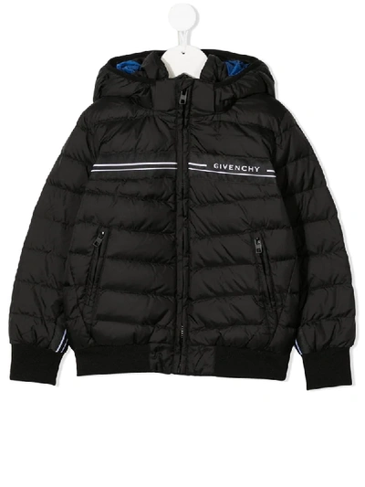 Shop Givenchy Quilted Down Jacket In Black