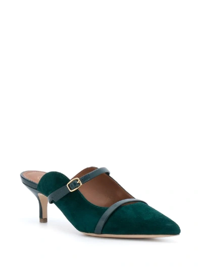 Shop Malone Souliers Pointed Toe Mules In Green