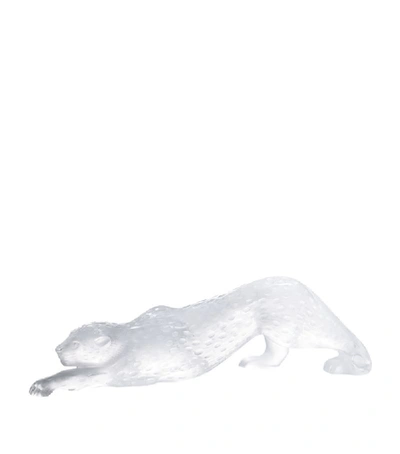 Shop Lalique Zeila Panther Sculpture (50cm) In White