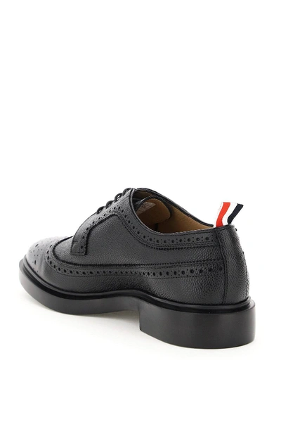 Shop Thom Browne Longwing Brogue Shoes In Black