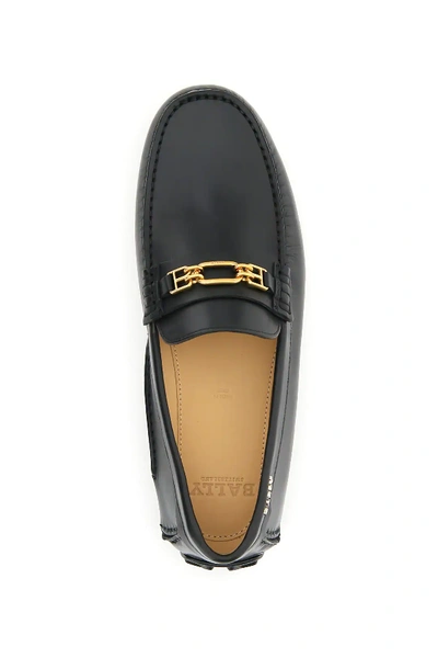 Shop Bally Dravil Driving Loafers In Black