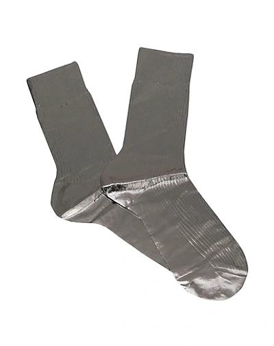 Shop Maria La Rosa Short Socks In Grey