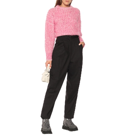 Shop Acne Studios Brushed Sweater In Pink