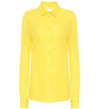 Shop Bottega Veneta Sablé Jersey Shirt In Yellow