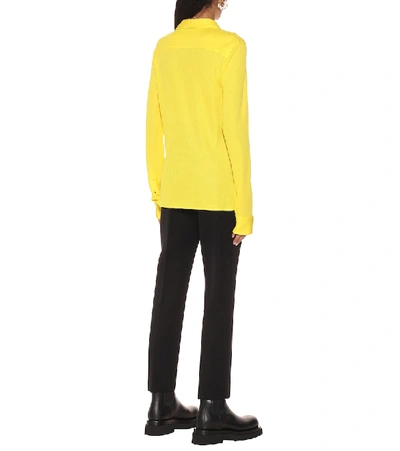 Shop Bottega Veneta Sablé Jersey Shirt In Yellow