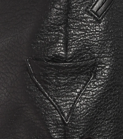 Shop Philosophy Di Lorenzo Serafini Faux Leather Shorts In Black