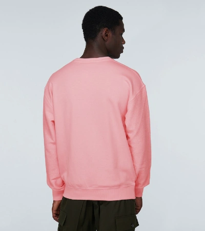 Shop Jw Anderson Sweatshirt With Reversed Sleeves In Pink