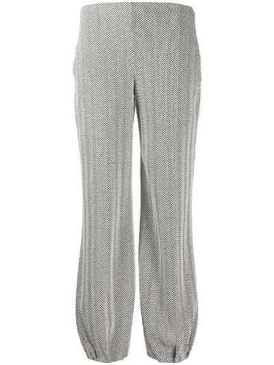 Shop Emporio Armani Trousers In White