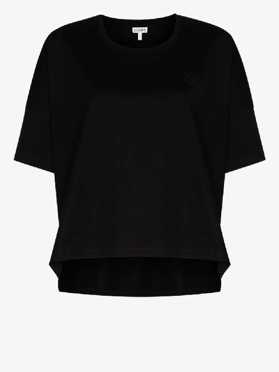 Shop Loewe Cotton T-shirt In Black