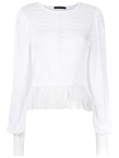 Shop Cecilia Prado Knitted Nara Blouse In White
