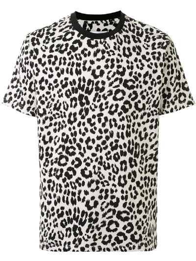 Shop Kenzo Cotton Leopard Print T-shirt In White