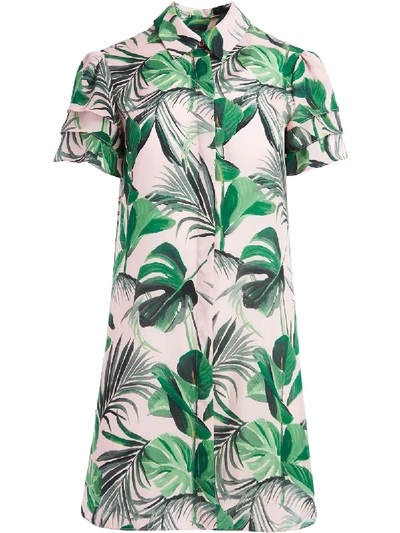 Shop Alice And Olivia Jem Shirt Dress In Green