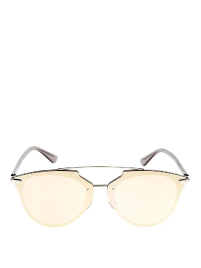 Shop Dior Reflected Sunglasses In Metallic