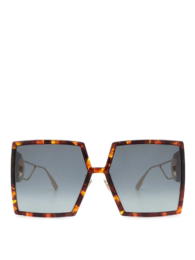 Shop Dior Montaigne Sunglasses In Brown