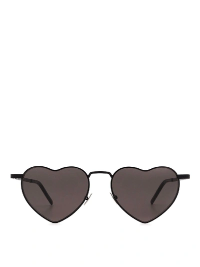 Shop Saint Laurent New Wave Sl 301 Lou Lou Sunglasses In Black