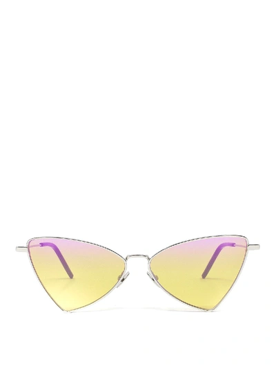 Shop Saint Laurent Jerry Multicolor Sunglasses