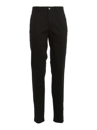 Shop Moncler Gabardine Pants In Black