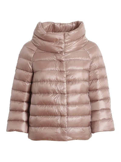 Herno Sofia Quilted Down Jacket In Pink