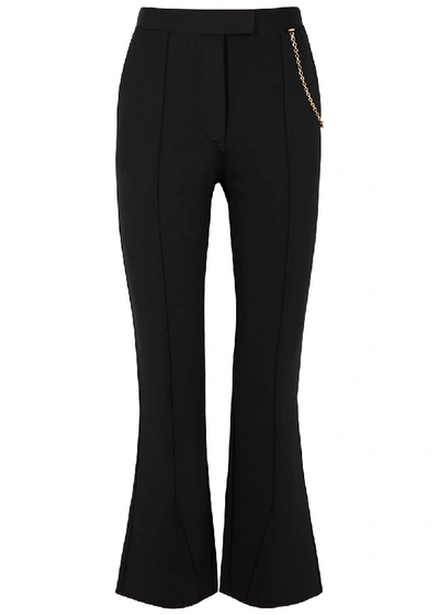 Shop Givenchy Black Kick-flare Trousers