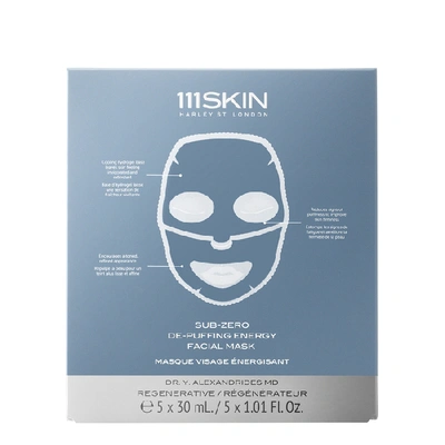 Shop 111skin Sub Zero De-puffing Energy Facial Mask - Pack Of 5