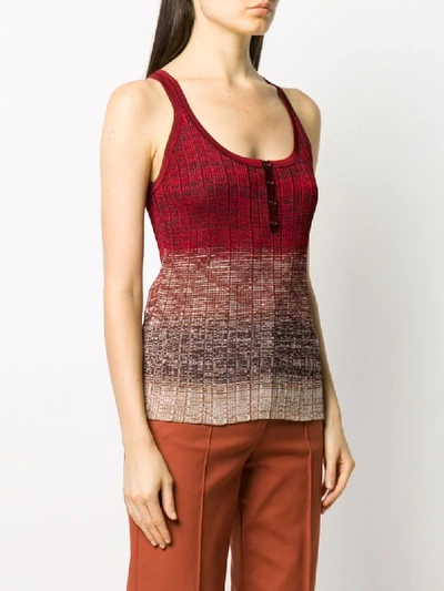 Shop Missoni Knitted Sleeveless Top In Red