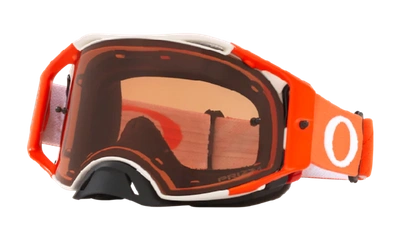 Shop Oakley Airbrake® Mx Goggles In White,orange