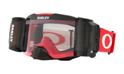 Shop Oakley Front Line™ Mx Goggles In Grey,red