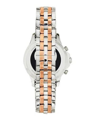 Shop Emporio Armani Wrist Watch In Silver