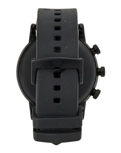 Shop Emporio Armani Wrist Watch In Black