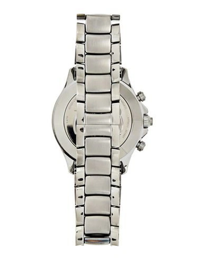 Shop Emporio Armani Wrist Watch In Silver