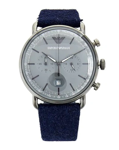 Shop Emporio Armani Wrist Watch In Grey