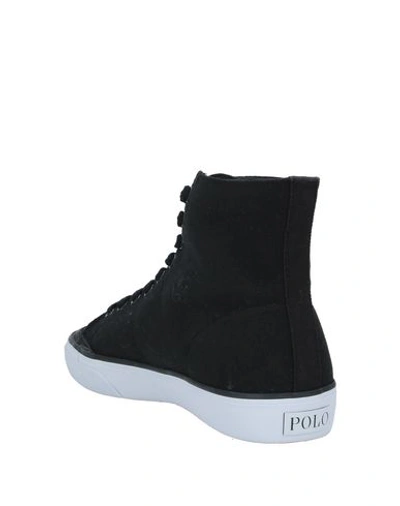 Shop Polo Ralph Lauren Sneakers In Black