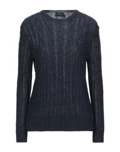 Shop Polo Ralph Lauren Sweaters In Slate Blue