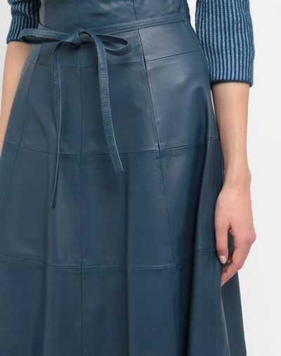 Shop 8 By Yoox Long Skirts In Slate Blue