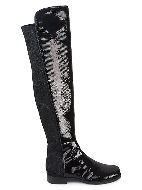stuart weitzman flat knee high boots