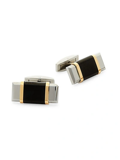 Shop Saks Fifth Avenue 14k Gold Stainless Steel Cuff Links