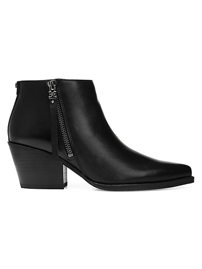 Shop Sam Edelman Women's Walden Leather Ankle Boots In Black