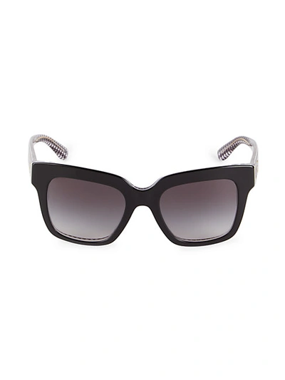 Shop Dolce & Gabbana 51mm Square Sunglasses In Black