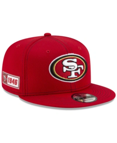 Shop New Era San Francisco 49ers On-field Sideline Road 9fifty Cap In Red