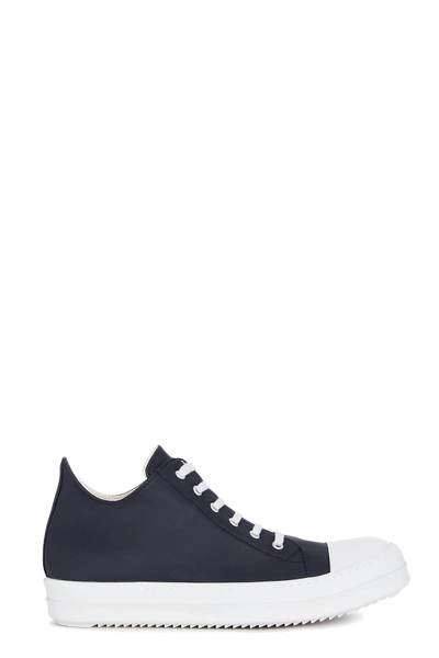 Shop Drkshdw Lace Up Low Sneakers In Nero/bianco