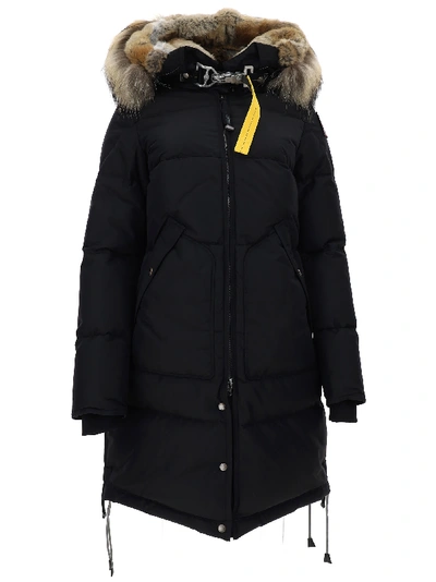 Shop Parajumpers Long Bear Parka Coat In Black