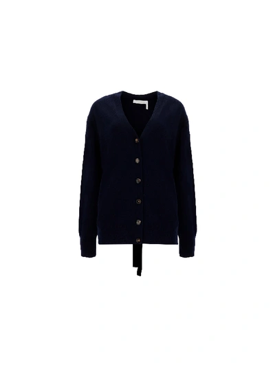 Shop Chloé Cardigan In Iconic Navy