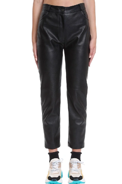 Shop Stella Mccartney Hailey Pants In Black Faux Leather