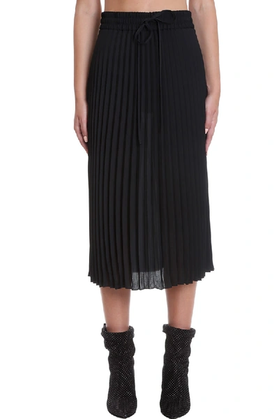 Shop Red Valentino Skirt In Black Polyester