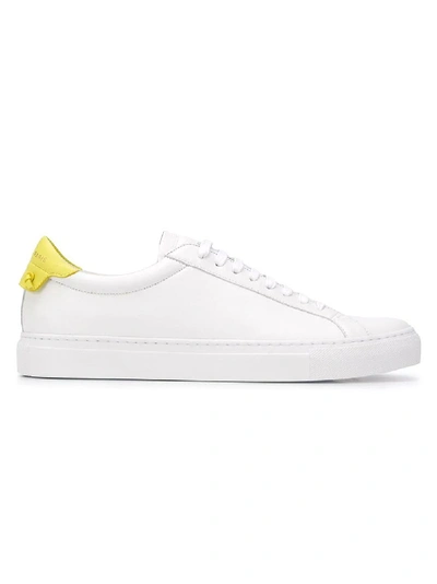 Shop Givenchy White And Yellow Urban Street Sneakers