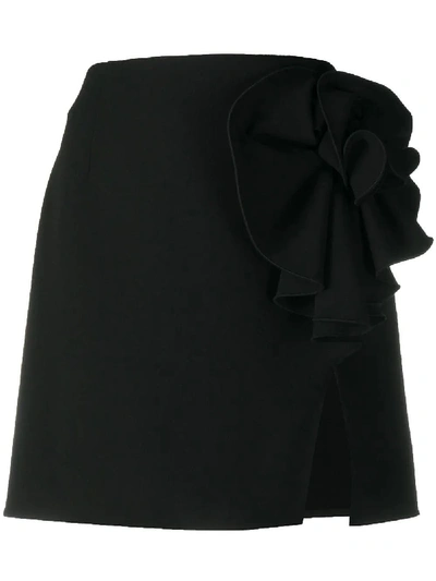 Shop Magda Butrym Black Bow Mini Skirt