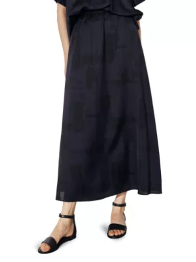 Shop Eileen Fisher A-line Maxi Skirt In Ink