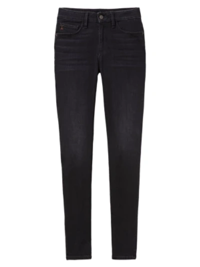 Shop Lafayette 148 Mercer Skinny Jeans In Washed Onyx