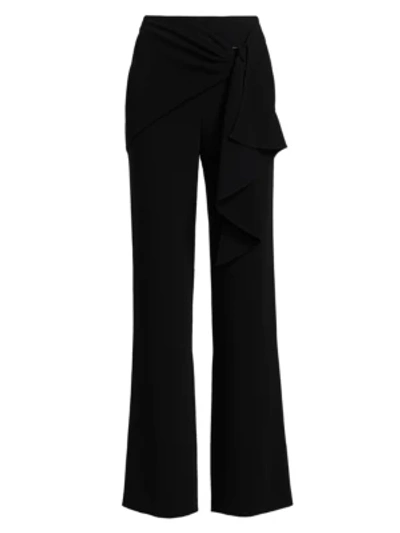 Shop Cinq À Sept Connor Cascade Tied Pants In Black